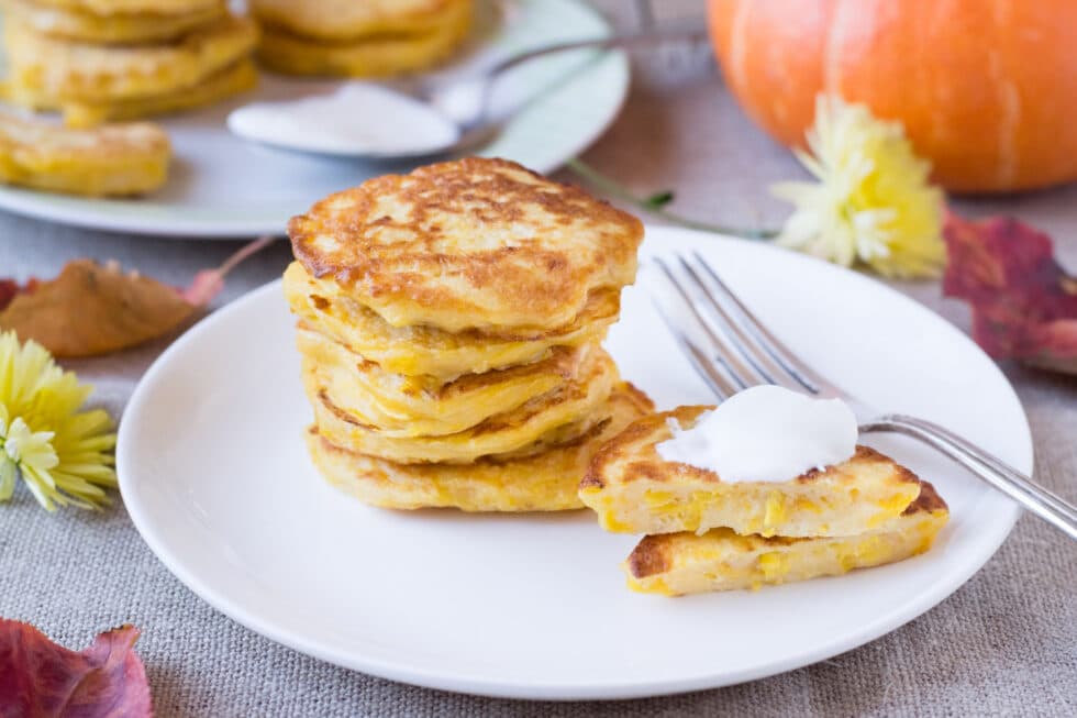 Cover Image for Start Your Day with Hollandaise Pesto Pumpkin Fritters